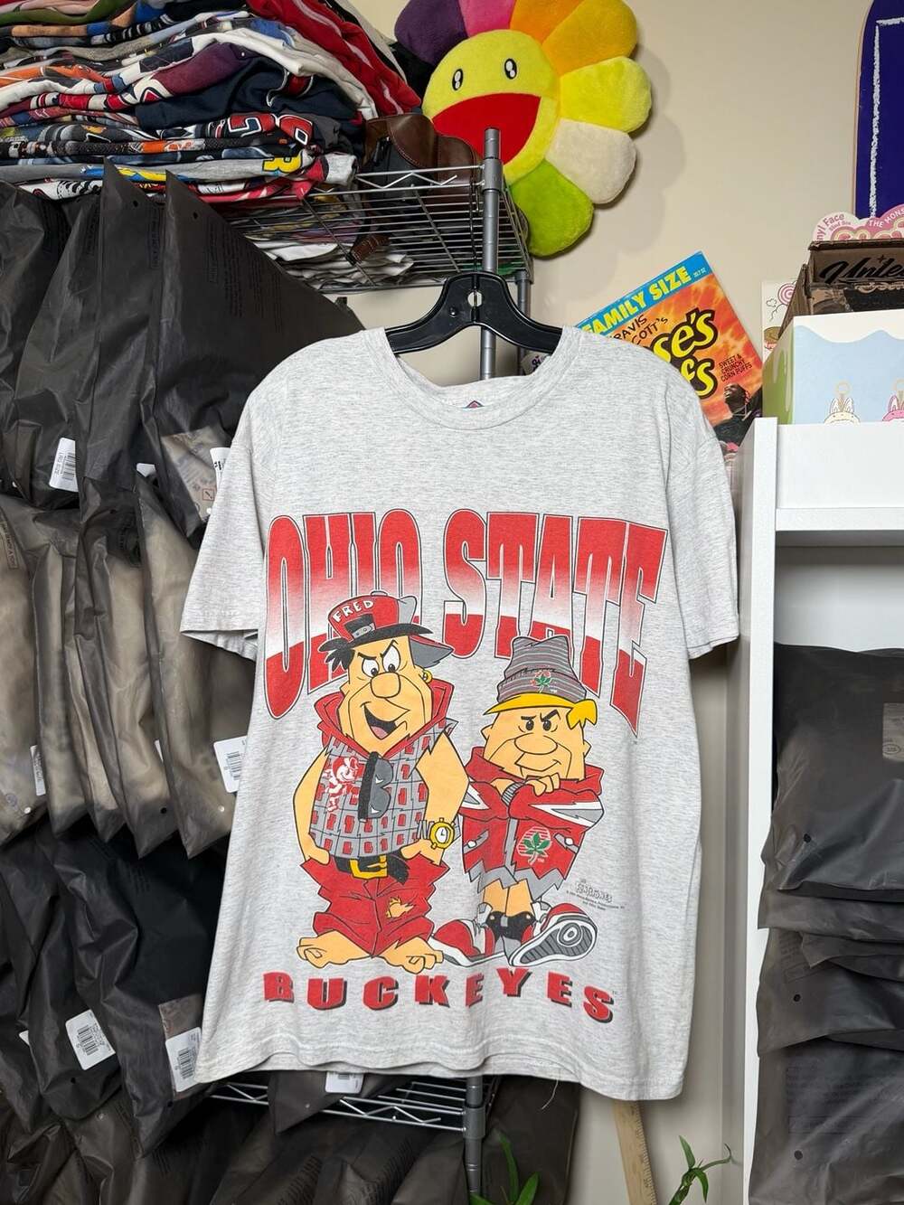 Vintage 1994 The Flintstones Ohio State Buckeyes T-Shirt